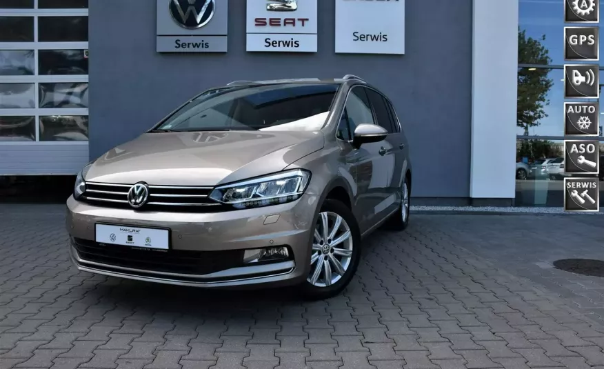 Volkswagen Touran Highline, Nawigacja, Podgrzewane fotele, automatyczna klima, DSG, Bluetoot zdjęcie 