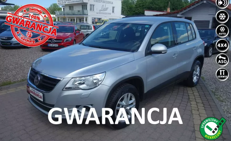 Volkswagen Tiguan 2.0TDI 140KM Książka Serwis 178tysKM Klimatronic 4Motion Zamiana zdjęcie 