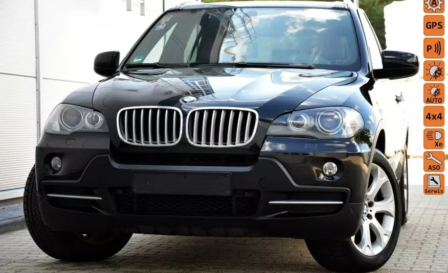 BMW X5 Opłacona 3.0sD 7-OS. Serwis Brąz Skóra Kamera Bi-xenon Navi Panorama zdjęcie 