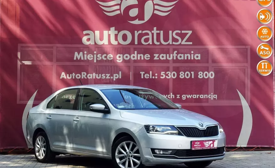 Skoda RAPID Faktura Vat23% fabryczny lakier Navi Grzane fotele Klimatronic zdjęcie 