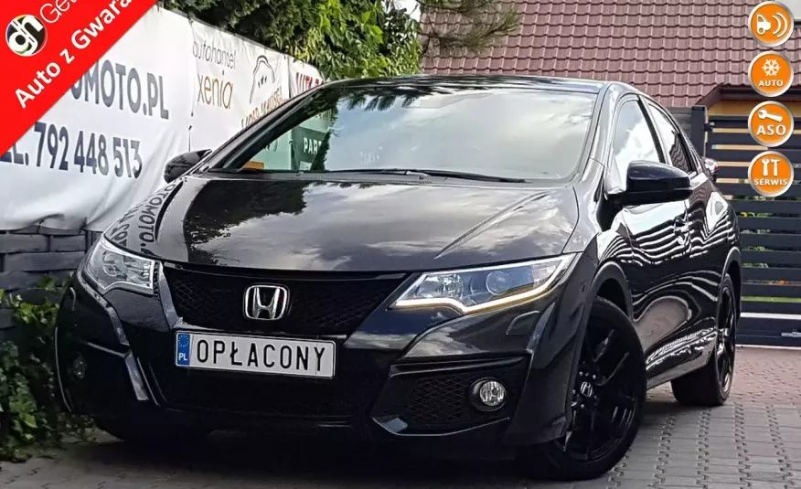Honda Civic 1.8, Sport Black Edition.117tyśkm-Serwis.2xAlufelgi, Webasto, Piękne auto zdjęcie 