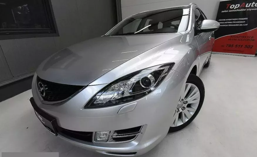 Mazda 6 2.0i skóry GWARANTOWANY PRZEBIEG 64000km, bezwypadkowa gwarancja FILM zdjęcie 