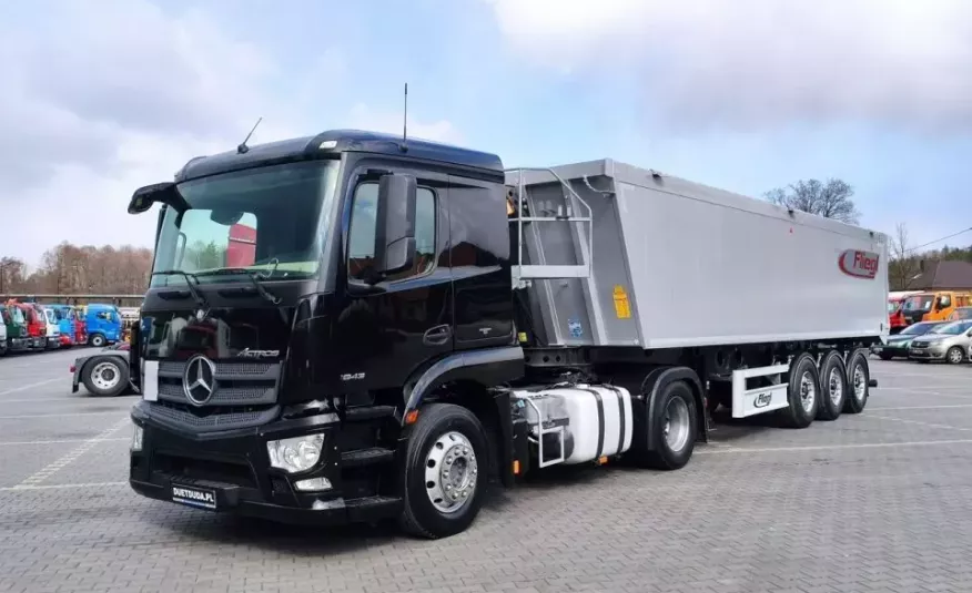 Zestaw Mercedes Actros MP4 1843 + Fliegl 41m Wywrotka zdjęcie 