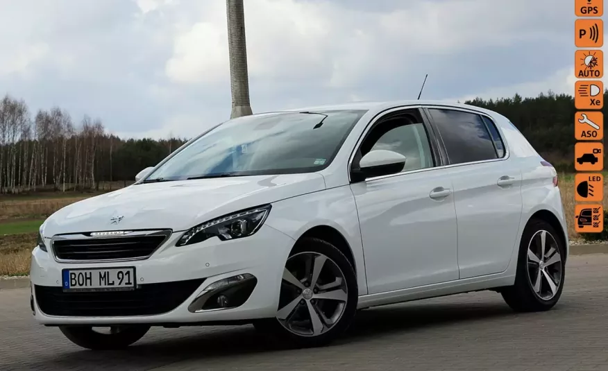Peugeot 308 131KM Navi FULL Led Pdc Tempomat Sensory Aux Serwis Niemcy zdjęcie 