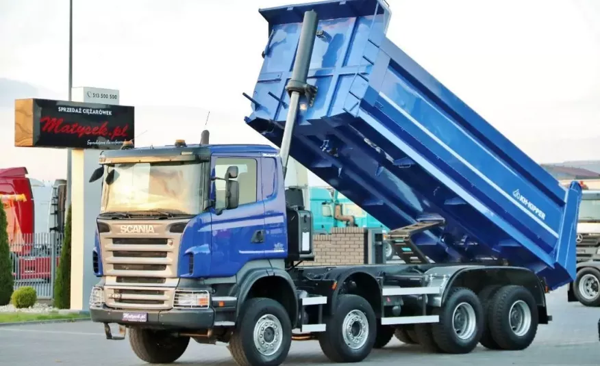 Scania R 420 / 8 X 6 / MANUAL / WYWROTKA KH-KIPPER / TYLNOZSYP / zdjęcie 