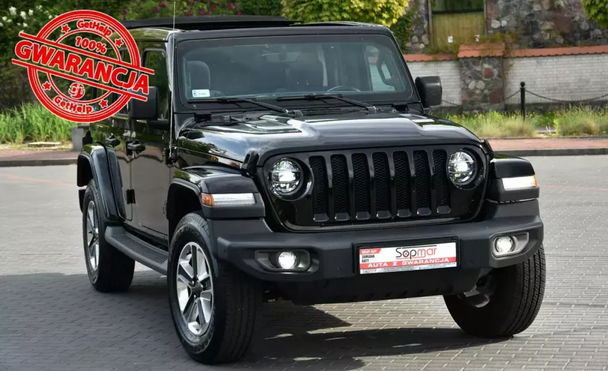 Jeep Wrangler UNLIMITED Sahara 2.0 272KM 2019/21r. 4x4 Polski SALON zdjęcie 