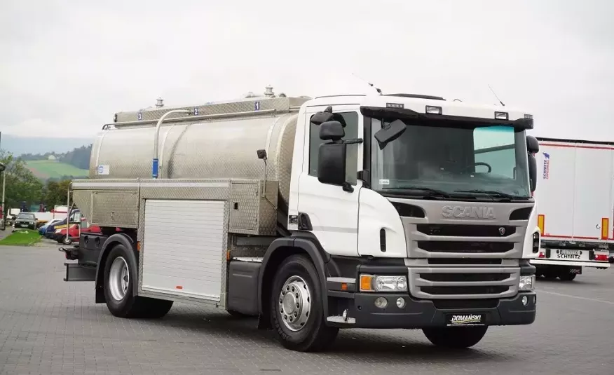Scania / P320 / EURO 6 / AUTOCYSTERNA DO MLEKA / 11 000 LITRÓW / MANUAL zdjęcie 