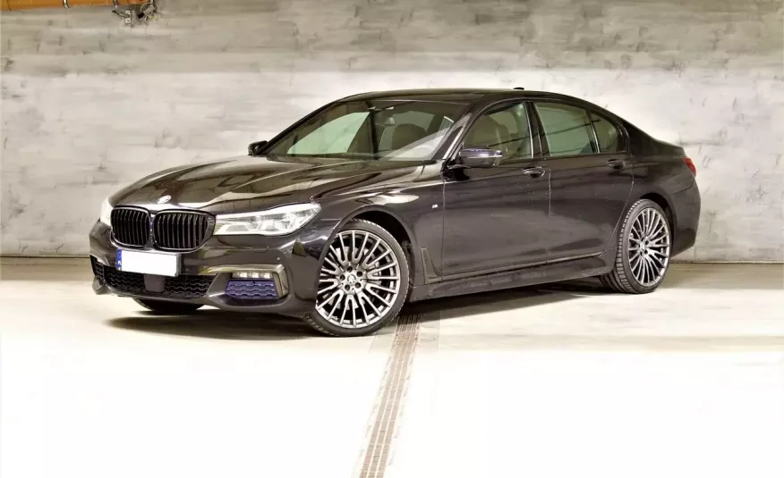 BMW 750 salon Polska ASO M-pakiet Harman 360 dociąg V8 zdjęcie 
