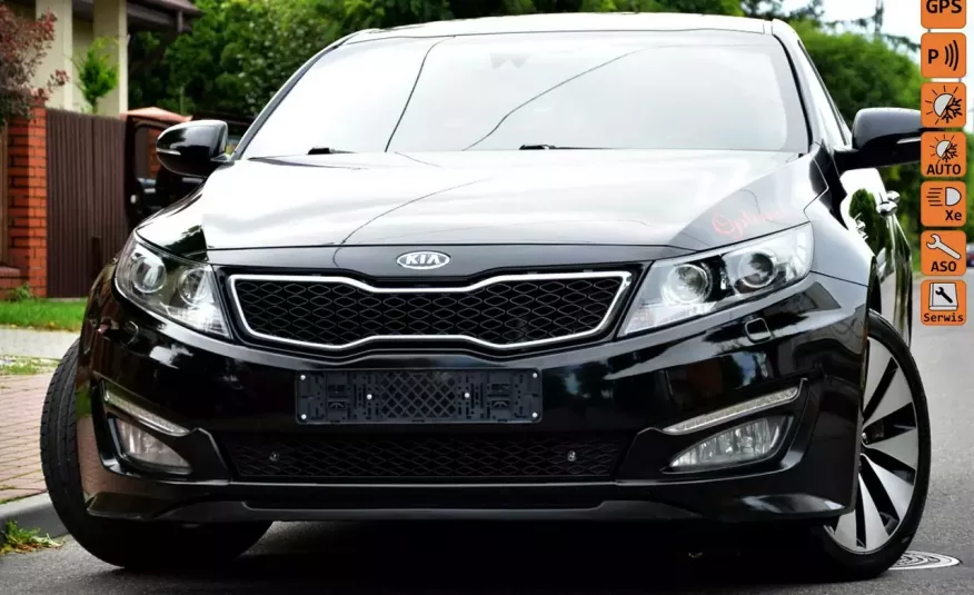 Kia Optima Czarna Opłacona 1.7CRDI Kamera Navi Xenon LED Serwis zdjęcie 