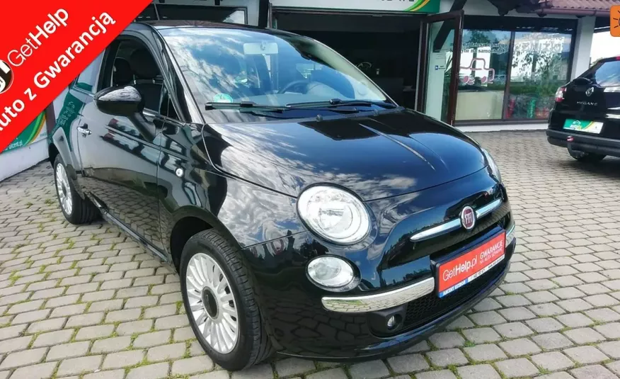 Fiat 500 Wersja Lounge 1.2 8V + bezwypadkowy + szklany dach zdjęcie 
