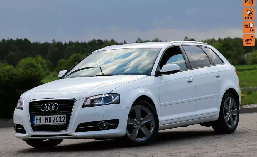 Audi A3 125KM Bi-Xenon Ledy Klimatronik Podgrze.Fotele Tempomat Lift Niemcy zdjęcie 