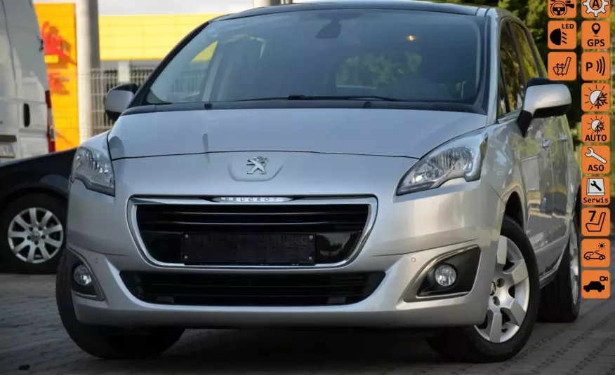 Peugeot 5008 Opłacony 1.6eHDI Lift 7-OS. Serwis Panorama Navi Kamera Led zdjęcie 