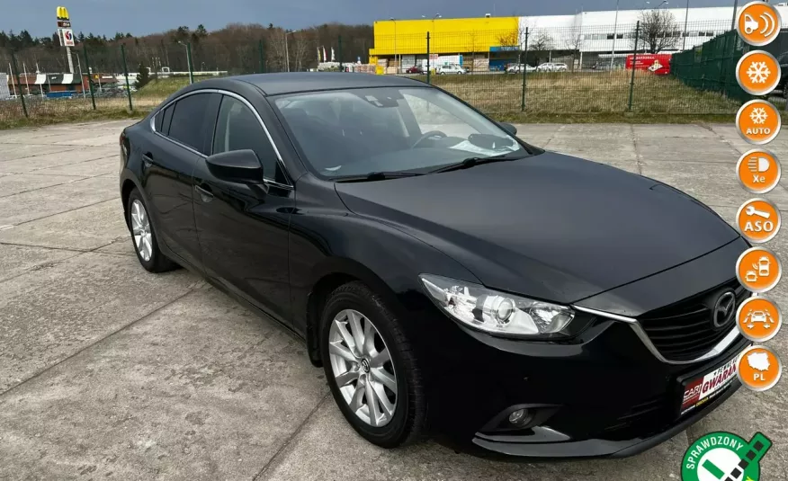 Mazda 6 2.0i Sky active navi ledy asystent pasa 1 wł full serwis 1 rok gwaranc zdjęcie 
