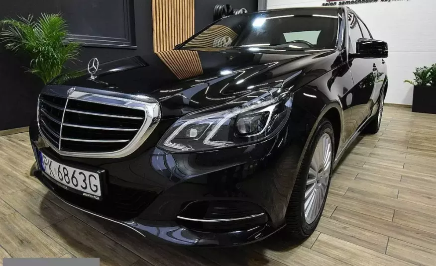 Mercedes E 200 2.0 i lift polski salon BIXENON NAVI fabryczny lakier bezwypadkowy zdjęcie 