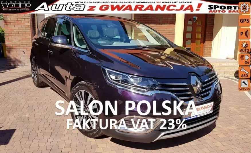 Renault Espace 1.6 TCE 200KM INITIALE PARIS EDC 7 osób, Panorama, kamera, Salon PL zdjęcie 