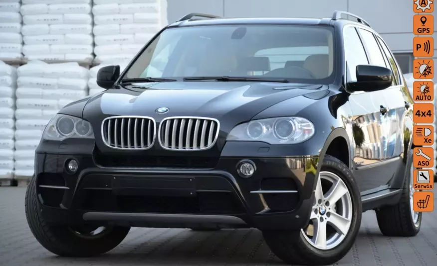 BMW X5 Czarne Opłacone 3.0D 245KM Lift Serwis Komforty Webasto Bi-xenon Navi zdjęcie 