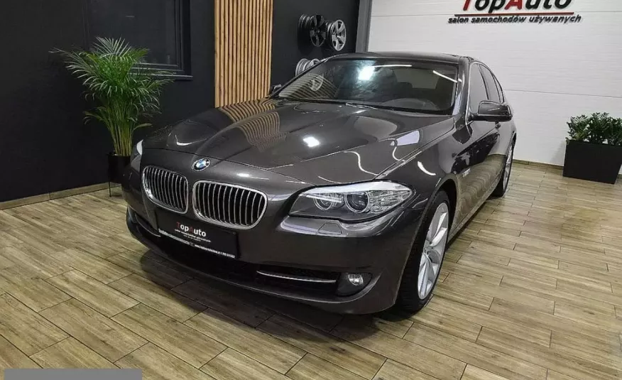BMW 520 PERFEKCYJNA automat navi gwarantowany przebieg BEZWYPADKOWA FILM zdjęcie 