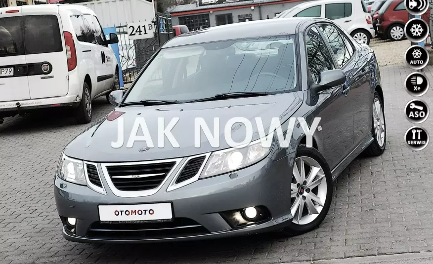 Saab 9-3 2.0 TURBO 175HP Lifting Skóry Xenon ALU 17 Tempomat Z NIEMIEC TOP zdjęcie 