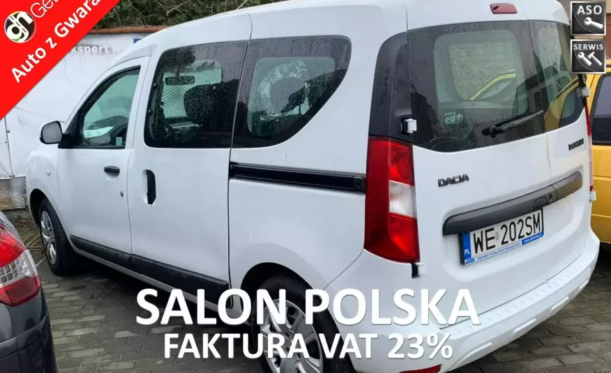 Dacia Dokker REZERWACJA 24.3 netto 90 KM LAUREATE Salon Polska F.VAT 23% zdjęcie 