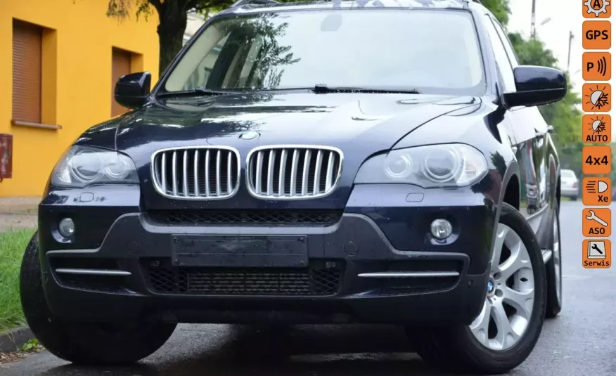 BMW X5 Opłacona 3.0D Serwis Jasna Skóra Bi-xenon Navi Panorama Gwara zdjęcie 
