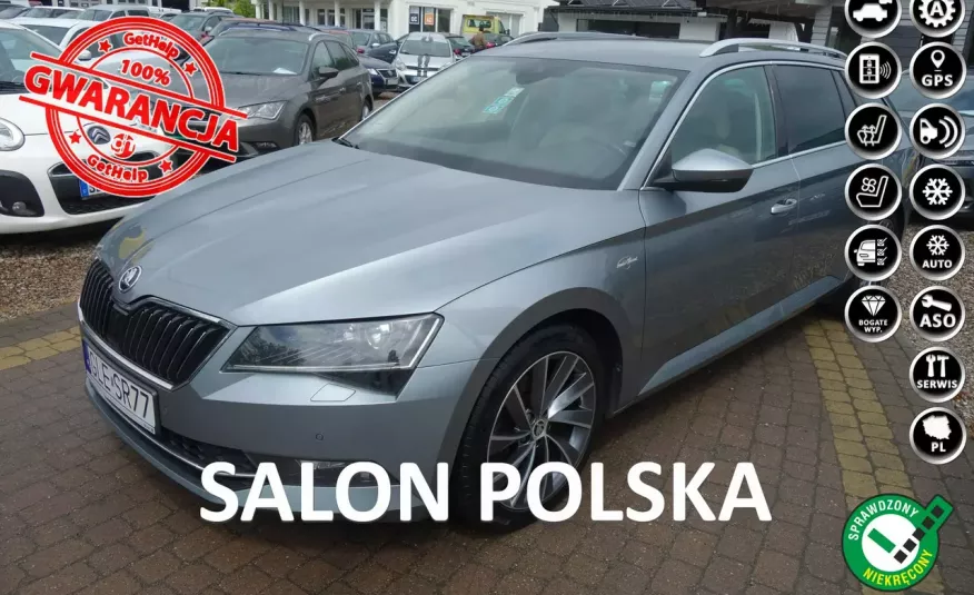 Skoda Superb 2.0TDI 190KM L&K DSG 220V Navi 140tysKM Gwarancja Zamiana Książka zdjęcie 