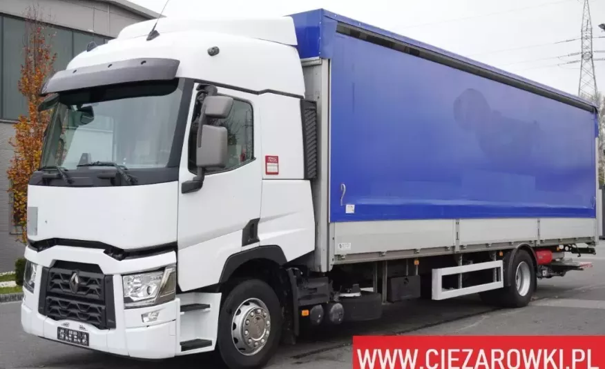 Renault T460 , E6 , 30.000km , 2019 , 23 EPAL , winda Dhollandia , retarder , łóżko , acc , lodówka , cb radio , przesuwny dach , firanka , plandeka 4x2 zdjęcie 