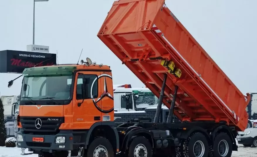 Mercedes ACTROS 4144 / 8 X 6 / WYWROTKA 3 STRONNA / MEILLER KIPPER / EPS + SPRZĘGŁO / 8x6 zdjęcie 