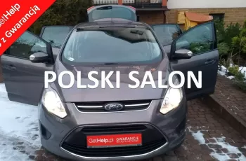 Ford C-Max Salon PL 1.6 Duratec Ti-VCT 125KM Serwis ASO Podgrzewana szyba Climatr
