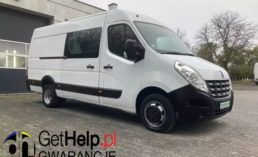 Renault Master 2014 2.3 150 KM Brygadówka 7 osób Maxi Bliźniak Klimatyzacja Gwarancja zdjęcie 