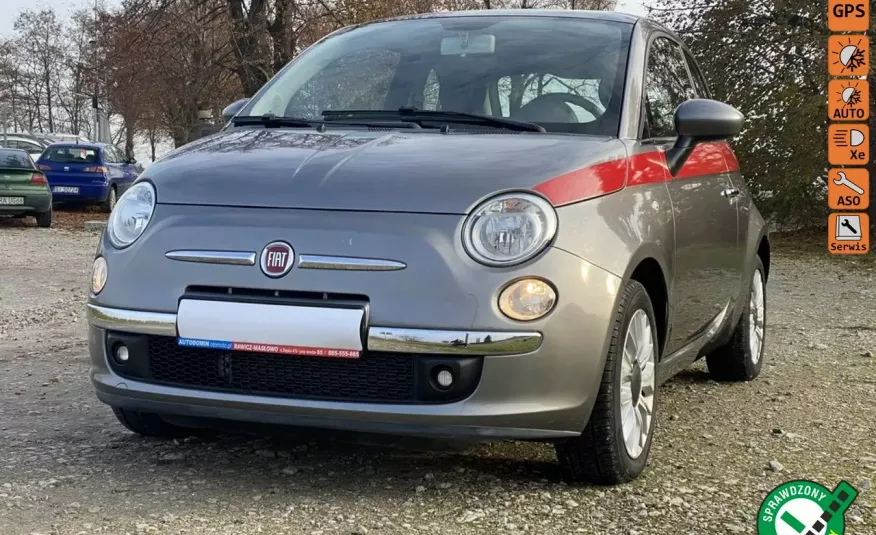 Fiat 500 Raty Bez bik 1.2 benz, tylko 70tys km klima, Panorama Gwarancja zdjęcie 