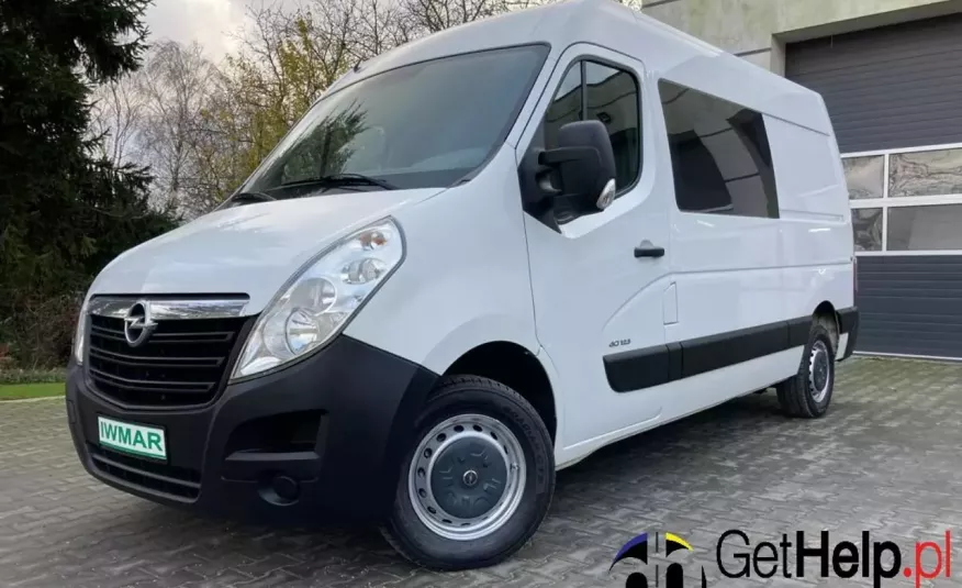 Opel Movano 2012 2.3 6/7 osobowy Brygadowka L2H2 Klimatyzacja Super stan Gwarancja zdjęcie 