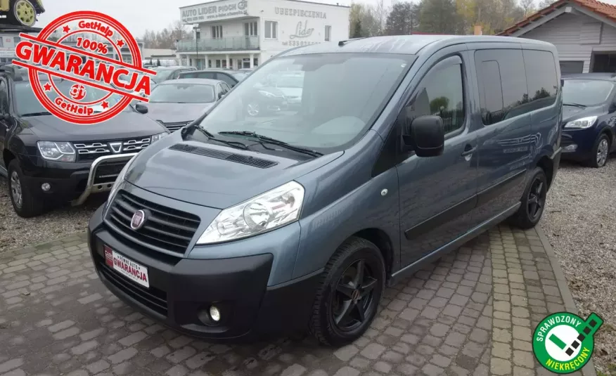 Fiat Scudo 2.0 Multijet 120KM TUV 172tys km Tempomat Hak Drugi komplet kół zdjęcie 
