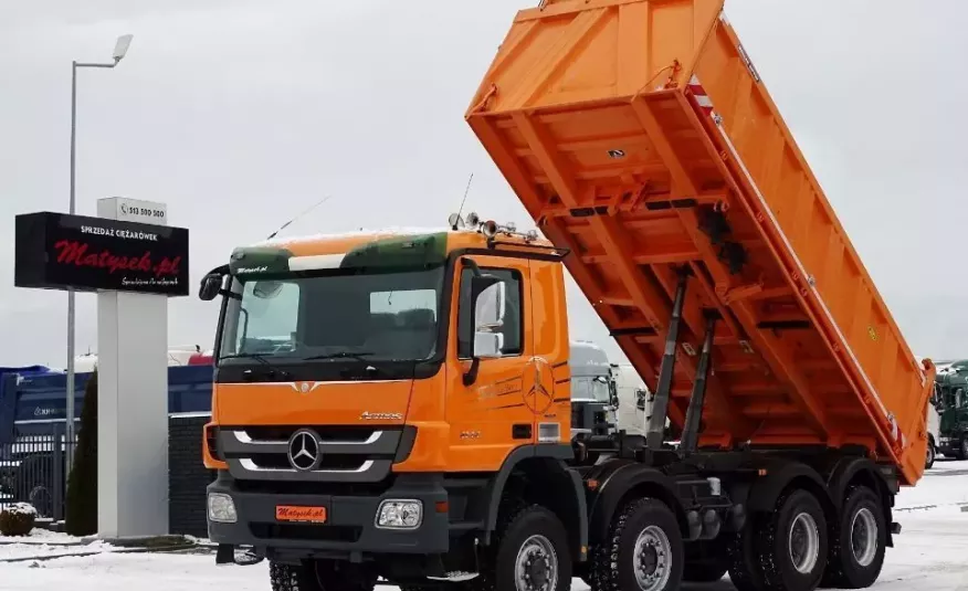 Mercedes ACTROS 4144 / 8 X 6 / WYWROTKA / 3 STRONNY MEILLER KIPPER / EPS + SPRZĘGŁO / / 8x6 zdjęcie 