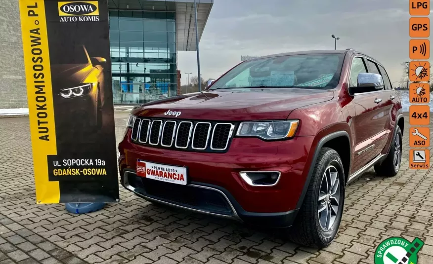 Jeep Grand Cherokee 3.6V6 LPG, automat.4x4, navi, kamera, bezwypadkowy, gwarancja.1właściciel zdjęcie 