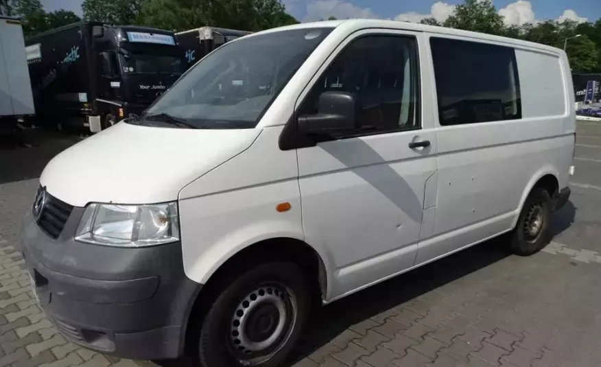 Volkswagen TRANSPORTER T5 / BLASZAK / 2.5 TDI / 130 KM / SKRZYNIA 6 / KLIMA / SPROWADZONY / zdjęcie 2