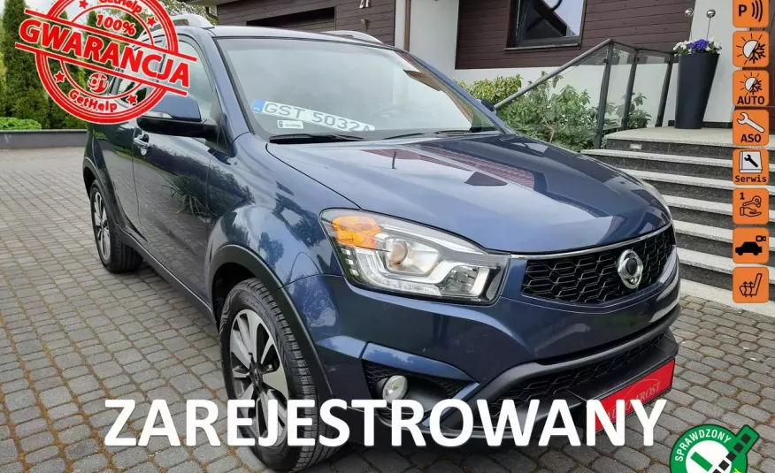 SsangYong Korando Kremowe Skóry Navi Zarejestrowany Kamera zdjęcie 