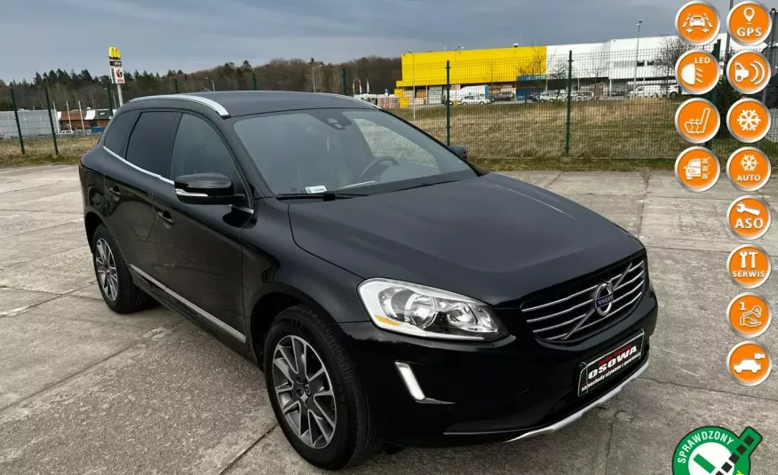 Volvo XC 60 2.0d4 Automat moc 181KM ledy skóry navi czarny sufit 1 rok gwarancji zdjęcie 
