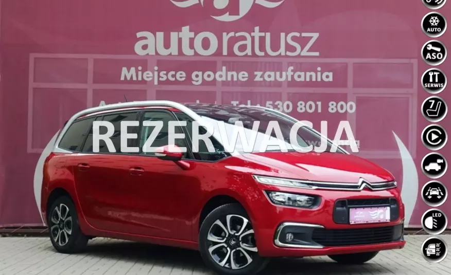 Citroen C4 Grand Picasso Automat / Benzyna -130KM/ B.Bogata Wersja / Mały przebieg 46 000 km zdjęcie 