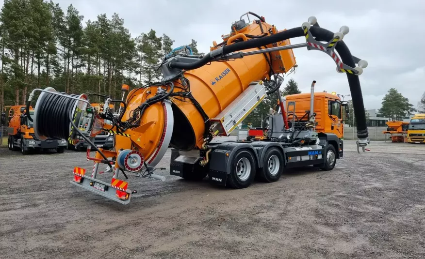 MAN KAISER WUKO RECYKLING DO CZYSZCZENIA KANAŁÓW KOMBI asenizacyjny separator beczka odpady czyszczenie kanalizacja RECYKLING zdjęcie 