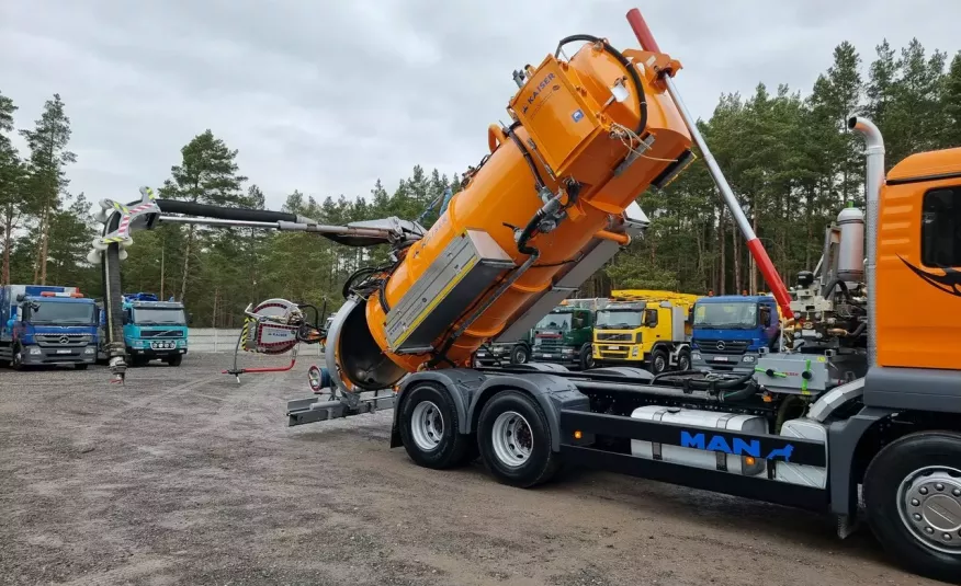 MAN KAISER WUKO RECYKLING DO CZYSZCZENIA KANAŁÓW KOMBI asenizacyjny separator beczka odpady czyszczenie kanalizacja RECYKLING zdjęcie 24