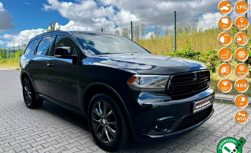 Dodge Durango 3.6v6+gaz ledy skóra navi kamera 7os.zamiana 1 r.gwarancji śliczny zdjęcie 