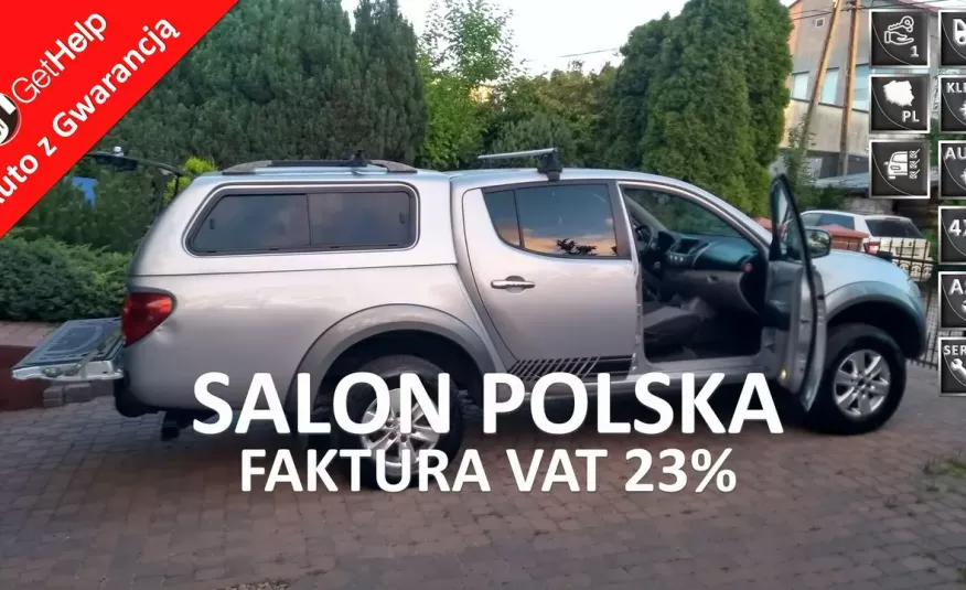 Mitsubishi L200 37.3 Netto Salon PL 2.5DID 4x4 Pełen Serwis Dokumentacja FV23% zdjęcie 