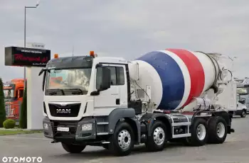 MAN TGS 32.420 / 8 X 4 / GRUSZKA / BETONOMIESZARKA / IMER - 9 M3 / 58 TYS KM /