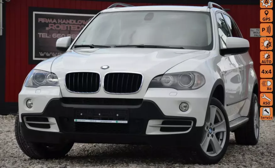 BMW X5 Białe Opłacone 3.0D 211KM Serwis Brąz skóra xenon Navi zdjęcie 