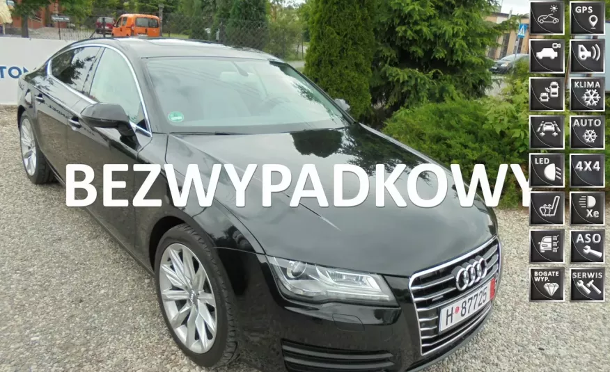 Audi A7 Bezwypadkowa , opłacona , serwis , S-tronic, Prestige, Quattro zdjęcie 