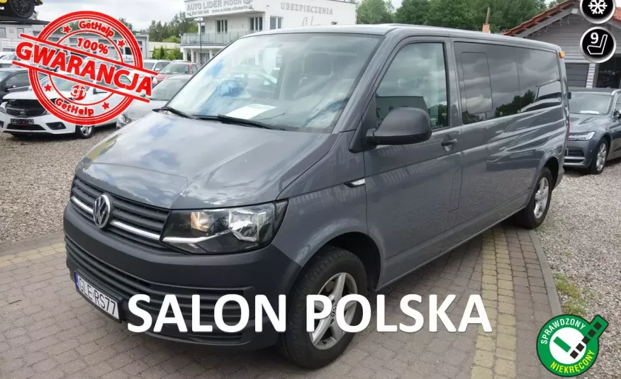 Volkswagen Transporter T6 CARAVELE 2.0TDI 102KM Long Nowy rozrząd Turbina 9-Osobowy Alu Klima zdjęcie 