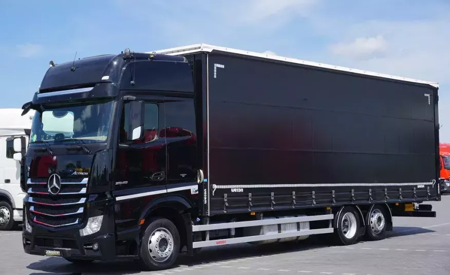 Mercedes / ACTROS / 2543 / ACC / EURO 6 / FIRANKA / 22 PALETY / DŁ. 9.1 M zdjęcie 