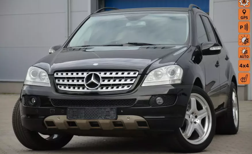 Mercedes ML 320 Czarny Opłacony 320CDI Nowy rozrząd Skóra Navi Bez pneumatyki zdjęcie 