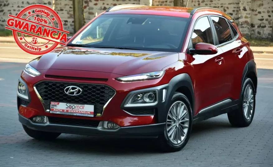Hyundai Kona AWD 1.6T-GDi 177KM Automat 2018r. Polski SALON 4x4 Kamera LED zdjęcie 