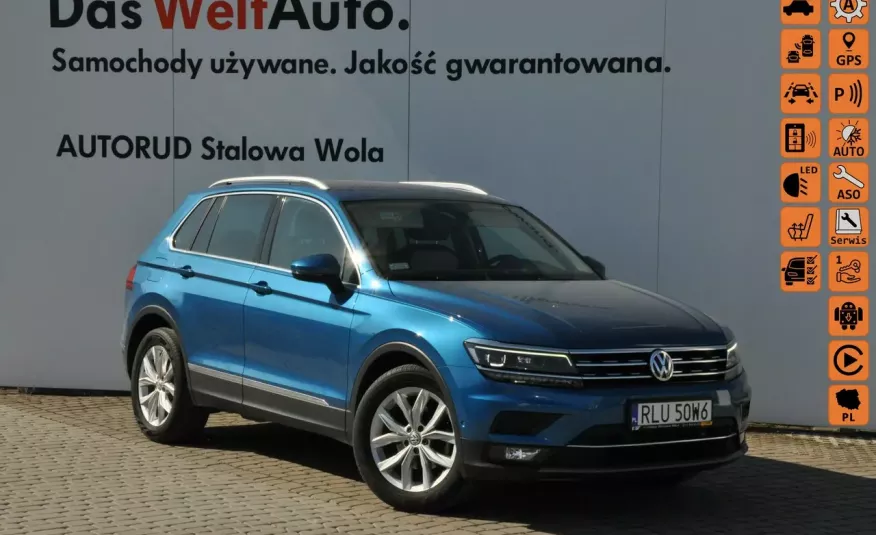 Volkswagen Tiguan 1.4TSI 150KM Highline DSG I-wł Serwis El.klapa VirtualCockpit zdjęcie 